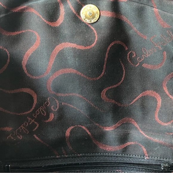 VINTAGE CARLOS FALCHI CROC 🐊 EMBOSSED LEATHER SHOULDER BAG - Picture 11 of 15